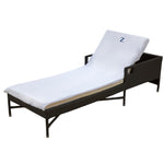 Superior Cotton Terry Monogrammed Patio Chaise Lounge Chair Cover