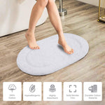 Superior Cotton Non Slip Oval 2 Piece Bath Rug Set