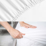 Superior Cotton Blend Percale Hotel Fitted Bed Sheets, Set of 3, 6, 12