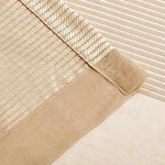 Dalisto Braided Rope Textured Grommet Sheer Curtain Set of 2
