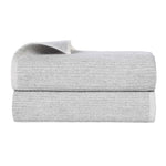 Superior Destin Cotton Blend Textured Ribbed Bath Sheets, Set of 2