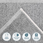 Superior Destin Cotton Blend Textured Ribbed Hand Towels, Set of 6