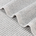 Superior Destin Cotton Blend Textured Ribbed Hand Towels, Set of 6