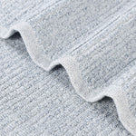 Superior Destin Cotton Blend Textured Ribbed Hand Towels, Set of 6