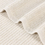 Superior Destin Cotton Blend Medium Weight Ribbed 12 Piece Towel Set