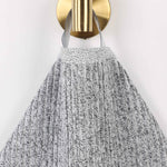 Cotton Blend Medium Weight Ribbed Bath Towel Set of 2