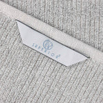 Cotton Blend Medium Weight Ribbed Bath Towel Set of 2