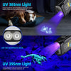 UV Flashlight 365+395 Blacklight, LED EDC Flashlights High Lumen USB C Rechargeable Woods Lamp, Mini Magnetic COB Red Light - Emergency Power - Urine, Scorpion Detector, Cure Resin