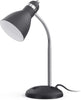 Metal Desk Lamp, Eye-Caring Table Lamp, Study Lamps with Flexible Goose Neck for Bedroom, Home Office (Matte Black)