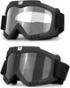 2 Motorcycle Ridding Goggles, Clear/Smoke Lens Dirt Bike Goggles with UV Protection Motocross/Mx Goggles Compatible Helmet Fit Glasses for Men/Women