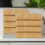 Superior Eco-Friendly Cotton 8 Piece Hand Towel Set