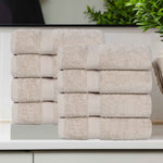 Superior Eco-Friendly Cotton 8 Piece Hand Towel Set