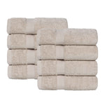 Superior Eco-Friendly Cotton 8 Piece Hand Towel Set