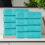 Superior Eco-Friendly Cotton 8 Piece Hand Towel Set