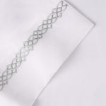 100% Egyptian Cotton 1000 Thread Count Embroidered Pillowcase Set