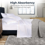 100% Egyptian Cotton 1000 Thread Count Embroidered Pillowcase Set