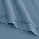 Egyptian Cotton Sateen Sheet Set 1500 Thread Count Medium Blue