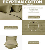 300 Thread Count Egyptian Cotton Solid Duvet Cover