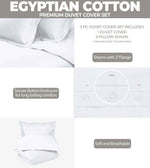 300 Thread Count Egyptian Cotton Solid Duvet Cover