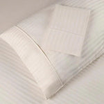 100% Egyptian Cotton 300 Thread Count Stripe Bed Pillowcase Set