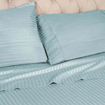 100% Egyptian Cotton 300 Thread Count Stripe Bed Pillowcase Set