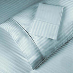 100% Egyptian Cotton 300 Thread Count Stripe Bed Pillowcase Set