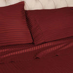 100% Egyptian Cotton 300 Thread Count Stripe Bed Pillowcase Set