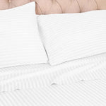 100% Egyptian Cotton 300 Thread Count Stripe Bed Pillowcase Set