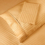 100% Egyptian Cotton 300 Thread Count Stripe Bed Pillowcase Set