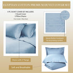 530 Thread Count Egyptian Cotton Solid Duvet Cover