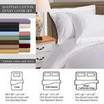 530 Thread Count Egyptian Cotton Solid Duvet Cover