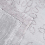 Embroidered Foliage Grommet Sheer Curtain Panel Set