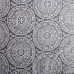 Eminence Jacquard Floral Mandala Semi-Sheer Curtain Panel Set