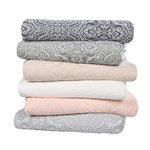 Superior Enzy Medium Weight Floral Matelasse Bedspread Pillow Sham Set