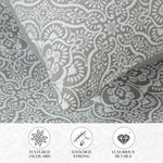 Superior Enzy Medium Weight Floral Matelasse Bedspread Pillow Sham Set