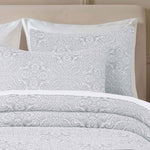 Superior Enzy Medium Weight Floral Matelasse Bedspread Pillow Sham Set