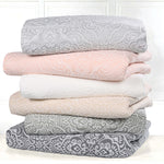Superior Enzy Medium Weight Floral Matelasse Bedspread Pillow Sham Set