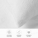 Superior Enzy Medium Weight Floral Matelasse Bedspread Pillow Sham Set