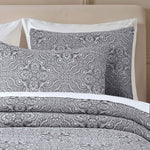 Superior Enzy Medium Weight Floral Matelasse Bedspread Pillow Sham Set