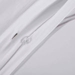 100% Cotton Two-Line Border Embroidered Duvet Cover Set