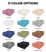 Superior Fleece Plush Medium Weight Fluffy Soft Decorative Blanket