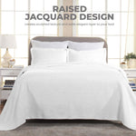 Superior Florin Cotton Jacquard Scrolling Medallion Bedspread Set