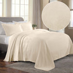 Superior Florin Cotton Jacquard Scrolling Medallion Bedspread Set