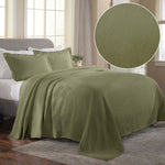 Superior Florin Cotton Jacquard Scrolling Medallion Bedspread Set