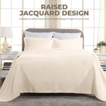 Superior Florin Cotton Jacquard Scrolling Medallion Bedspread Set