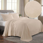 Superior Florin Cotton Jacquard Scrolling Medallion Bedspread Set