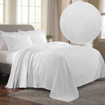 Superior Florin Cotton Jacquard Scrolling Medallion Bedspread Set