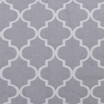 Geometric Trellis Lattice Sheer Grommet Curtain Panel Set