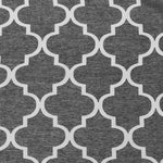 Geometric Trellis Lattice Sheer Grommet Curtain Panel Set