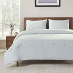 100% Organic Cotton Crisp Percale Duvet Cover Set